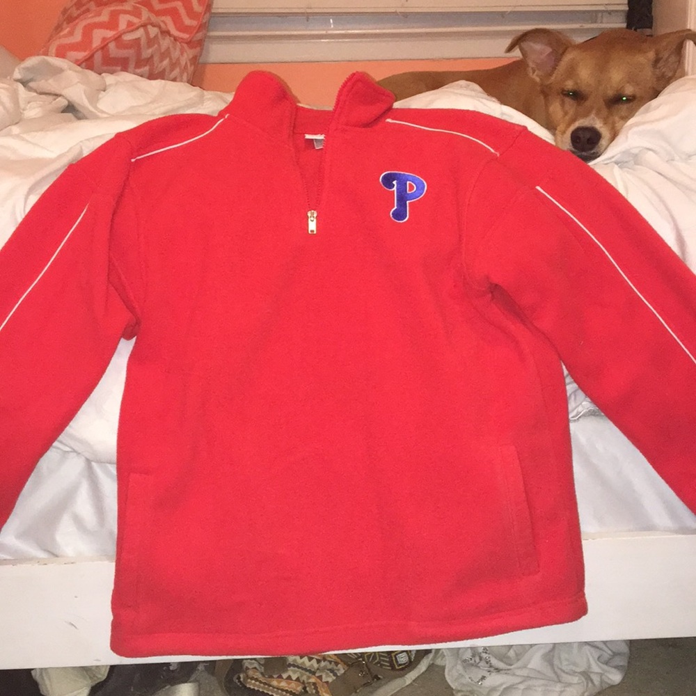 Long sleeve mock neck Phillies sweatshirt